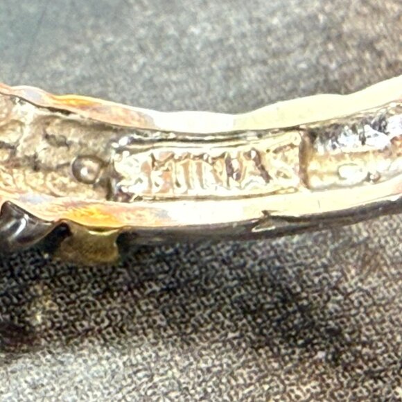 Art Deco Style Beaded Bracelet 7.5in Silver Tone Black Beads Retro - Picture 6 of 10